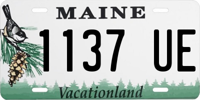 ME license plate 1137UE