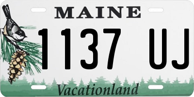 ME license plate 1137UJ