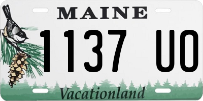 ME license plate 1137UO