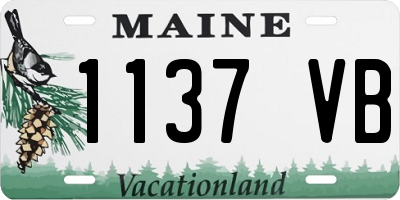 ME license plate 1137VB