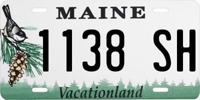 ME license plate 1138SH