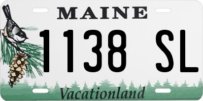 ME license plate 1138SL