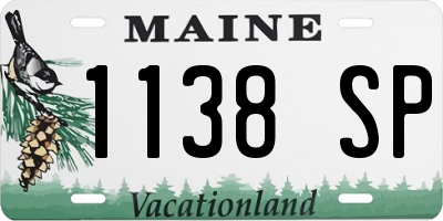 ME license plate 1138SP