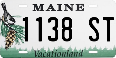 ME license plate 1138ST