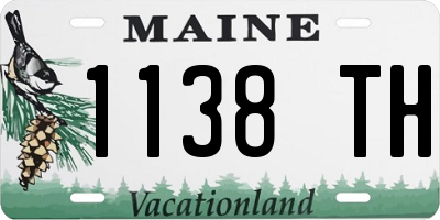ME license plate 1138TH