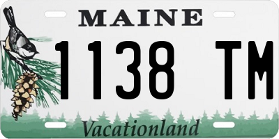 ME license plate 1138TM