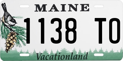 ME license plate 1138TO