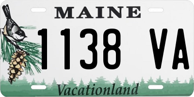 ME license plate 1138VA