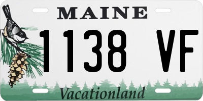 ME license plate 1138VF