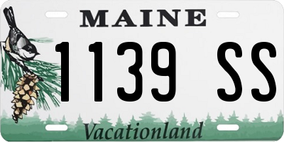 ME license plate 1139SS