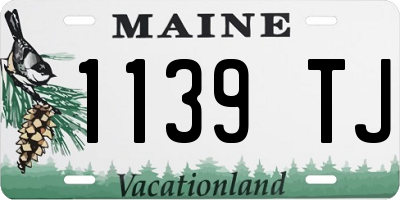 ME license plate 1139TJ