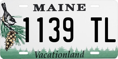 ME license plate 1139TL