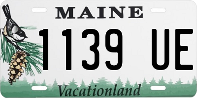 ME license plate 1139UE
