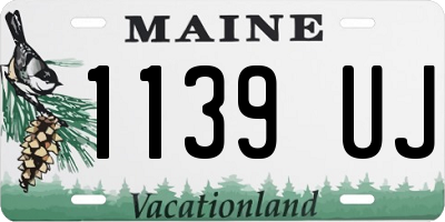 ME license plate 1139UJ
