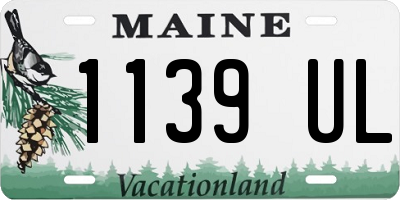 ME license plate 1139UL