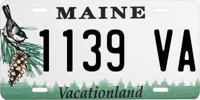 ME license plate 1139VA