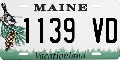 ME license plate 1139VD