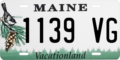 ME license plate 1139VG