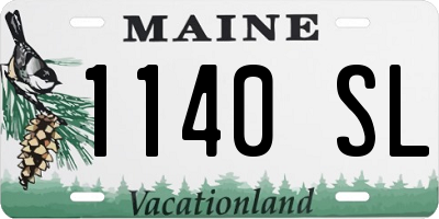 ME license plate 1140SL