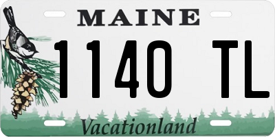ME license plate 1140TL
