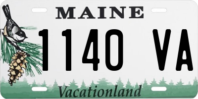 ME license plate 1140VA