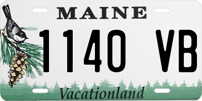 ME license plate 1140VB