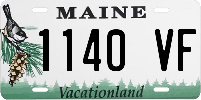 ME license plate 1140VF