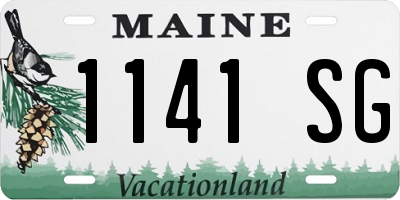 ME license plate 1141SG