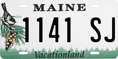 ME license plate 1141SJ