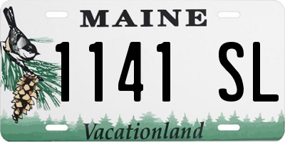 ME license plate 1141SL