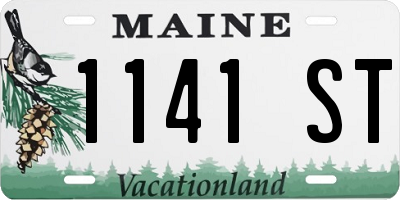 ME license plate 1141ST