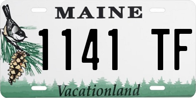 ME license plate 1141TF