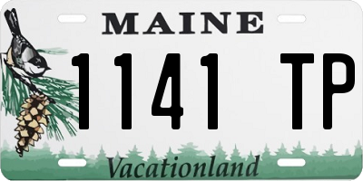 ME license plate 1141TP