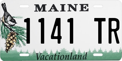 ME license plate 1141TR