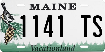 ME license plate 1141TS