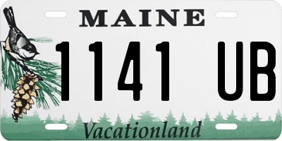 ME license plate 1141UB