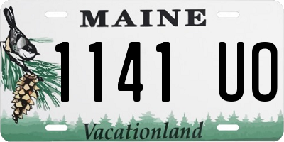 ME license plate 1141UO