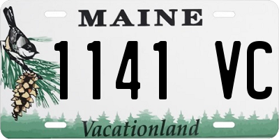 ME license plate 1141VC