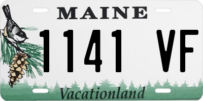 ME license plate 1141VF