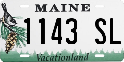 ME license plate 1143SL
