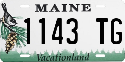 ME license plate 1143TG