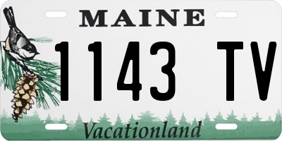 ME license plate 1143TV