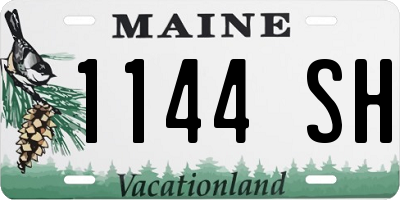 ME license plate 1144SH