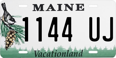 ME license plate 1144UJ