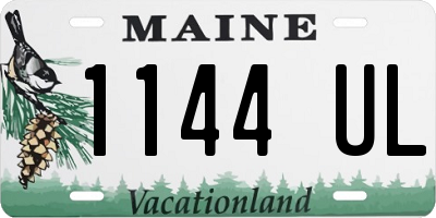 ME license plate 1144UL