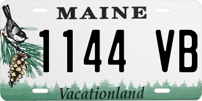 ME license plate 1144VB