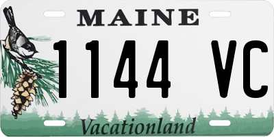 ME license plate 1144VC