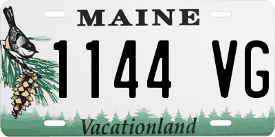 ME license plate 1144VG
