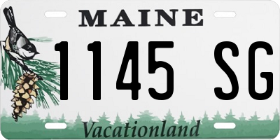 ME license plate 1145SG