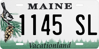 ME license plate 1145SL